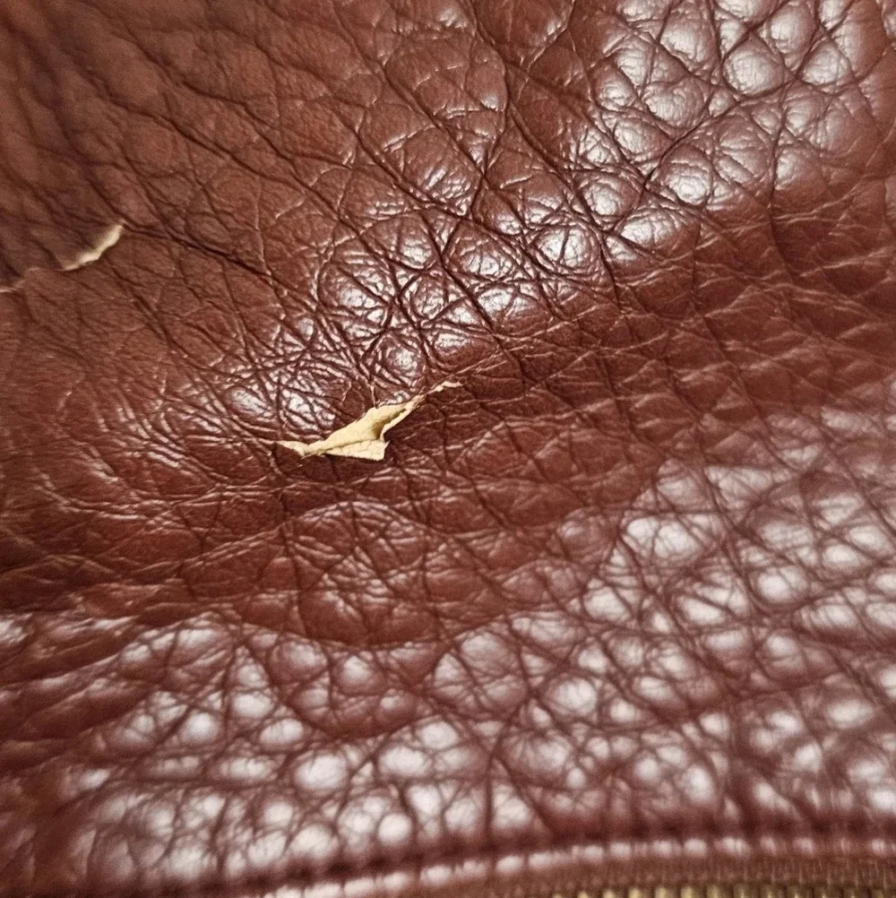 Vintage Hobo Leather Burgundy Bag Purse
